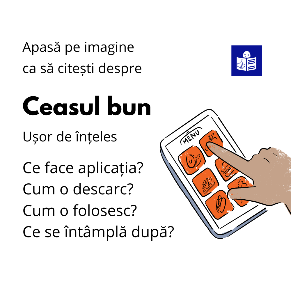 Apasă pe imagine ca să citești ghidul accesibilizat al aplicației.